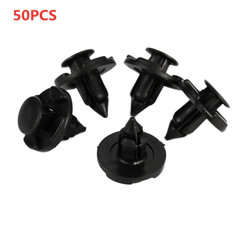 50 шт. пластиковые заклепки толкатель типа Фиксатор бампер нажимные зажимы крепеж