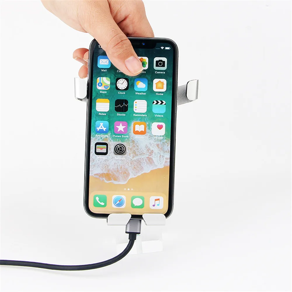 Беспроводное зарядное устройство держатель телефона для iPhone 8 X XR XS 10 Вт быстрая Беспроводная зарядка для samsung S9 S8 Note 8 9 S7 держатель телефона зарядное устройство