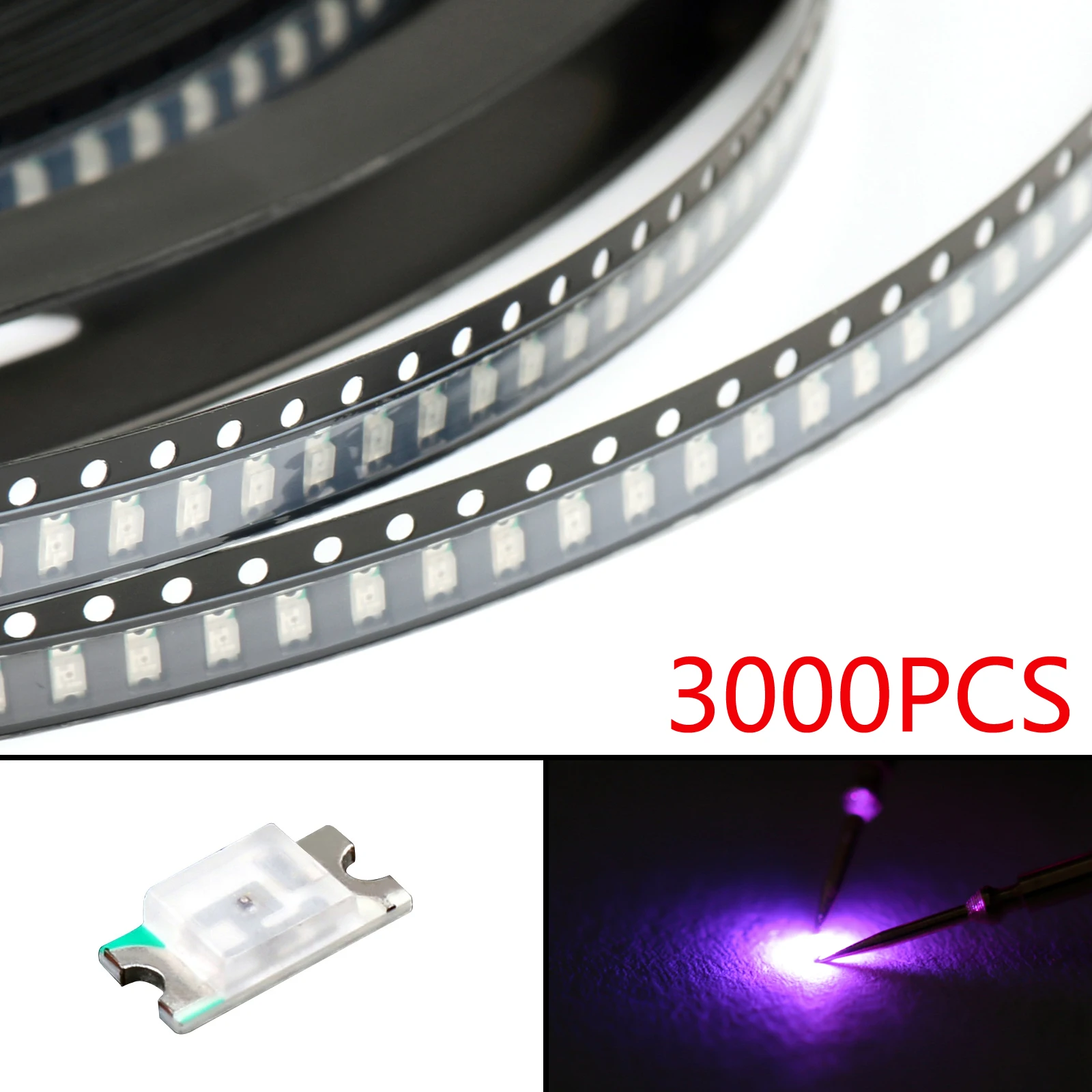 Artudatech 3000 шт. 1206 (3216) фиолетовый свет SMD SMT светодиоды излучающие супер яркие