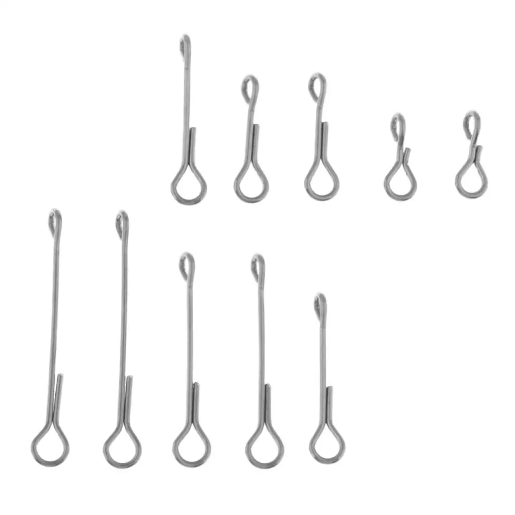 10Pcs Flymen Fishing Fish-Skull Articulated Shank 10-30mm (5 Sizes) DIY Fly Tool | Спорт и развлечения