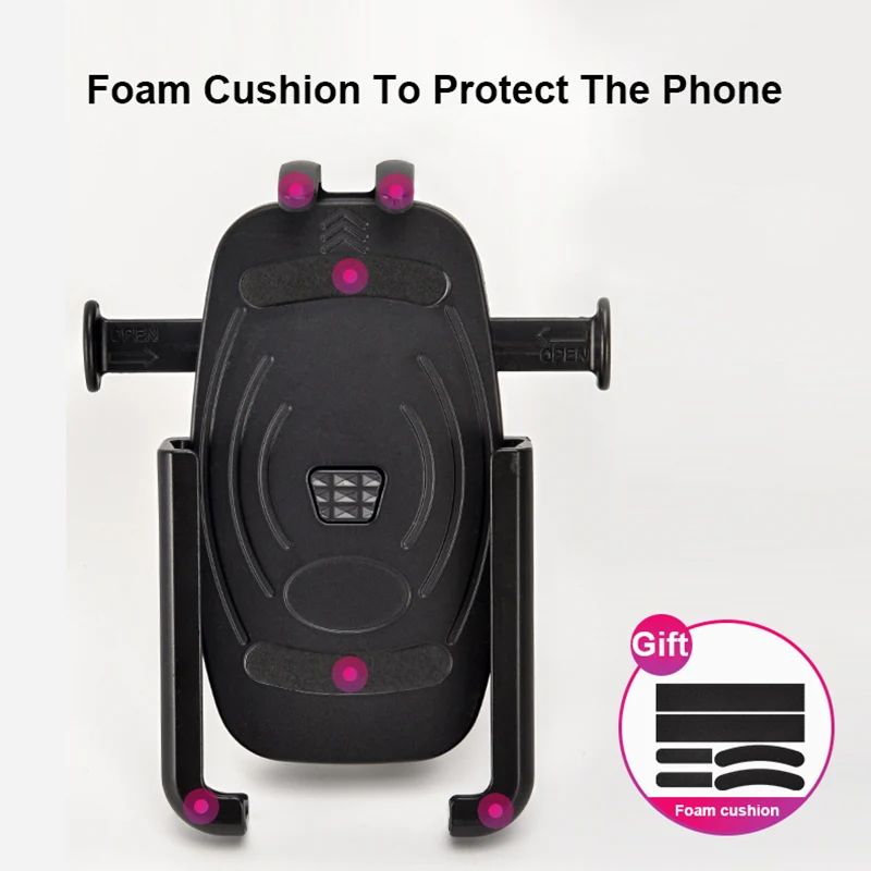 smoyng aluminum alloy quick lock motorcycle bike phone holder support mobile bicycle mirror handlebar mount for iphone xiaomi free global shipping