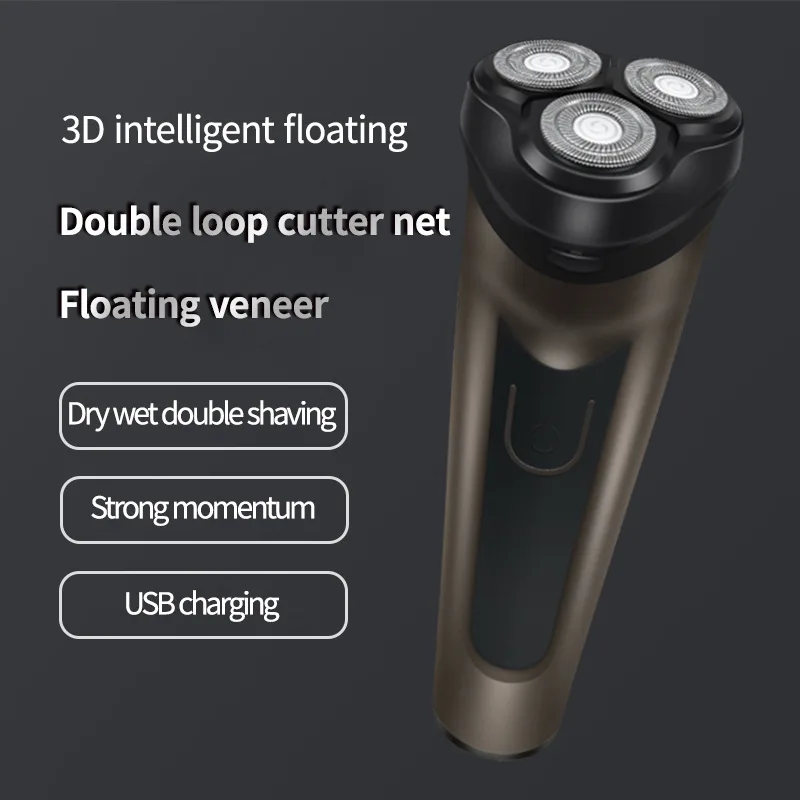 

USB Electric Shaver Men's Shaver Fully Washable Smart Rechargeable Shaver Razor Available Both Dry and Wet