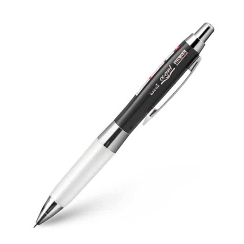 Black with white 2 шт Uni M5-618GG Alpha Gel HD Shaka шейкер механический карандаш-0,5 мм - Цвет: Black with white
