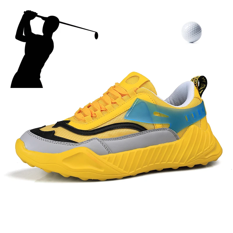 Трендовые мужские кроссовки уличная спортивная обувь для гольфа сетчатая