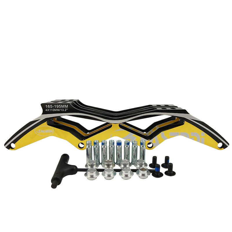 

Professional Speed Skating Frame with 4 wheels Inline Skates Frame 165 195 aluminum integrated skating Bracket inline chassic