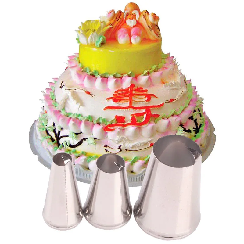 3 шт. Кондитерские насадки в форме сердца персика Набор кондитерских насадок для