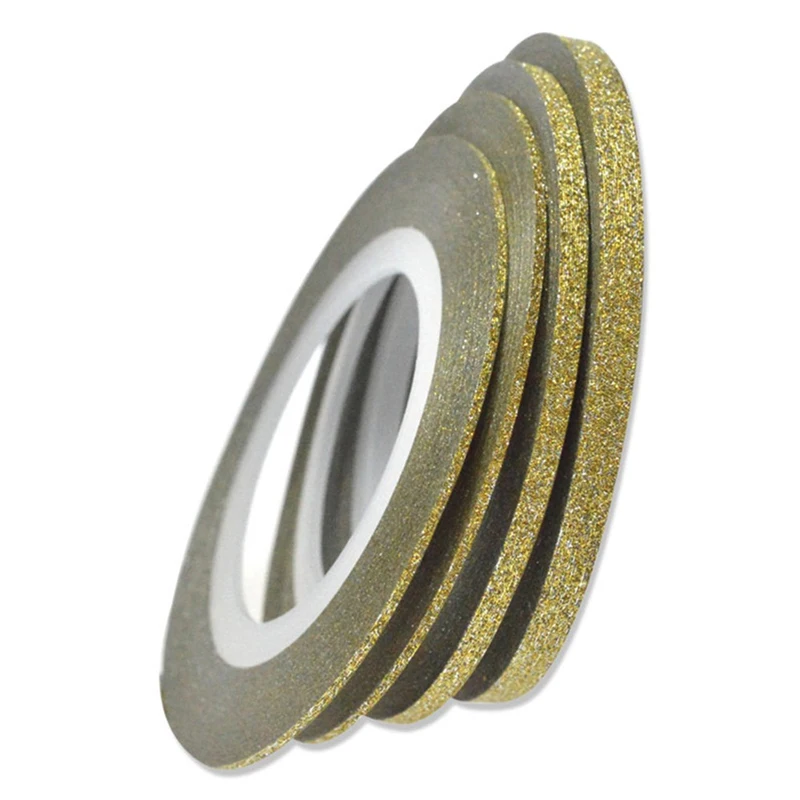 Лента для снятия изоляции дизайна ногтей Блестящий золотистый Серебристый 1