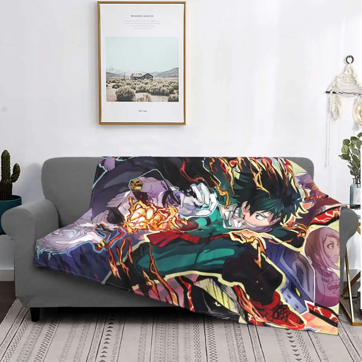 

Anime - My Hero Academia Carpet Living Room Flocking Textile A Hot Bed Blanket Bed Covers Luxury Blanket Blanket Flannel Blanket