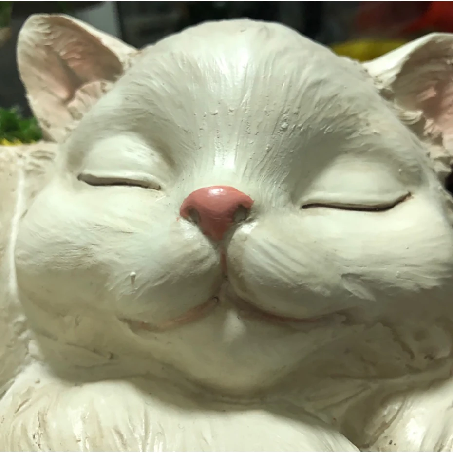 Животные цветочный горшок кошка цветочный горшок котенок Цветочная композиция Смола ваза гидропоника мясистые цветочные горшки зеленое растение в горшках Декор