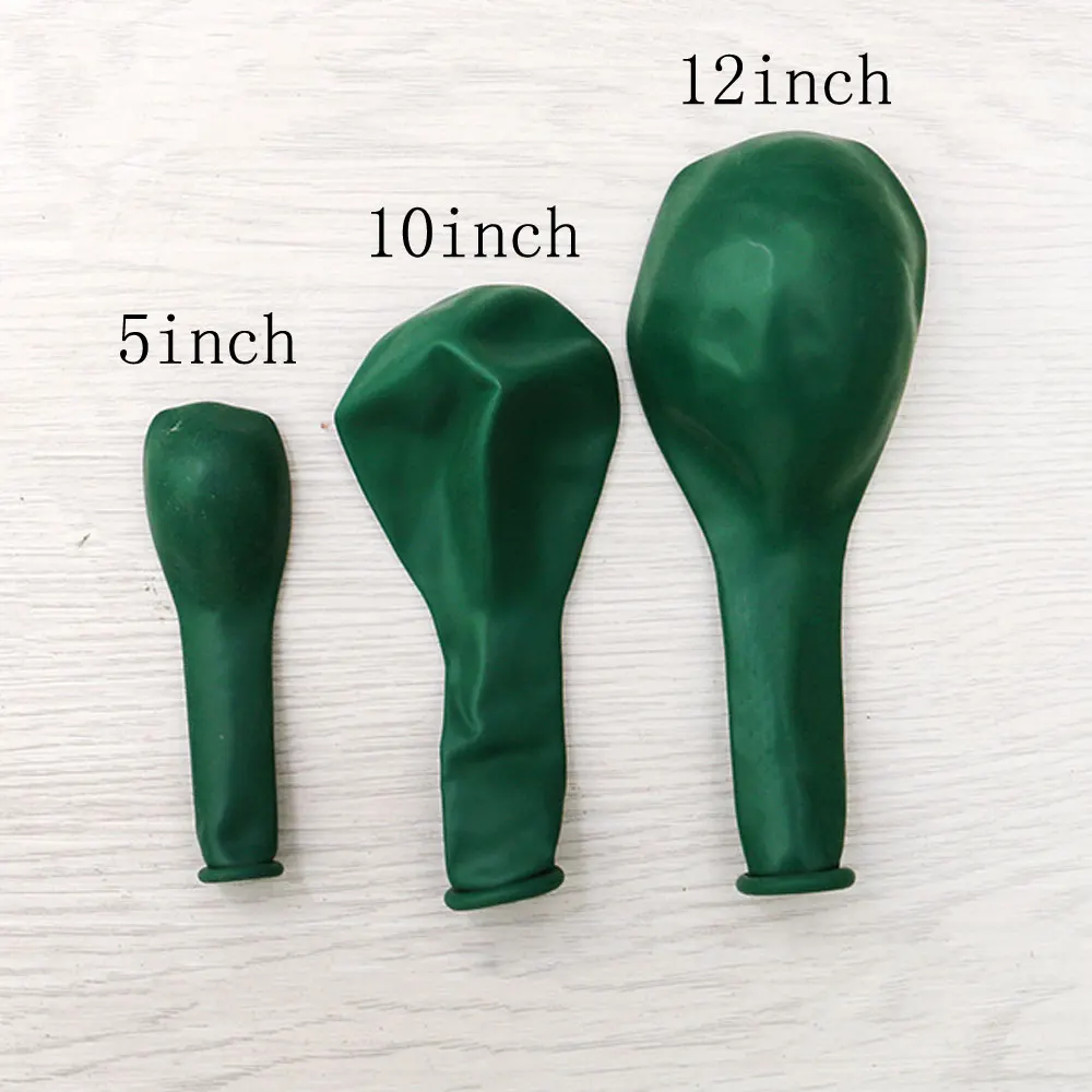 

5 10 12inch Dark Green Latex Balloons Wedding Anniversaire Decorations Christmas Balloon Happy Birthday Ballons Party Supplies