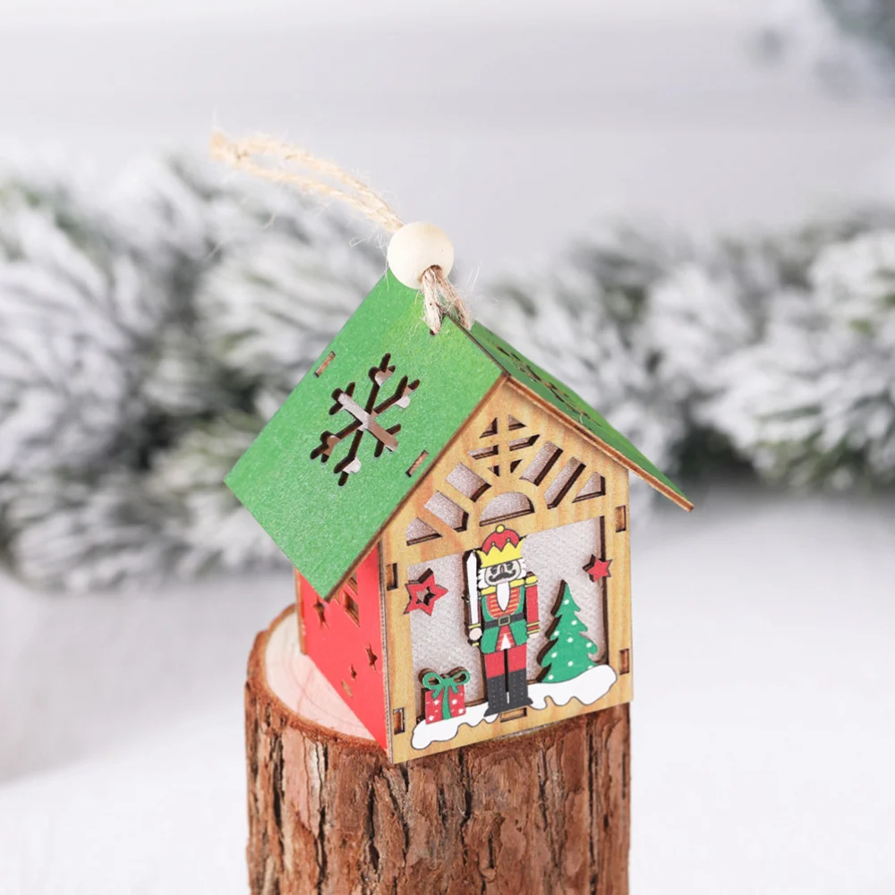 Рождество DIY деревянный кулон Щелкунчик солдат дверь висит (тип A)|Кулоны и