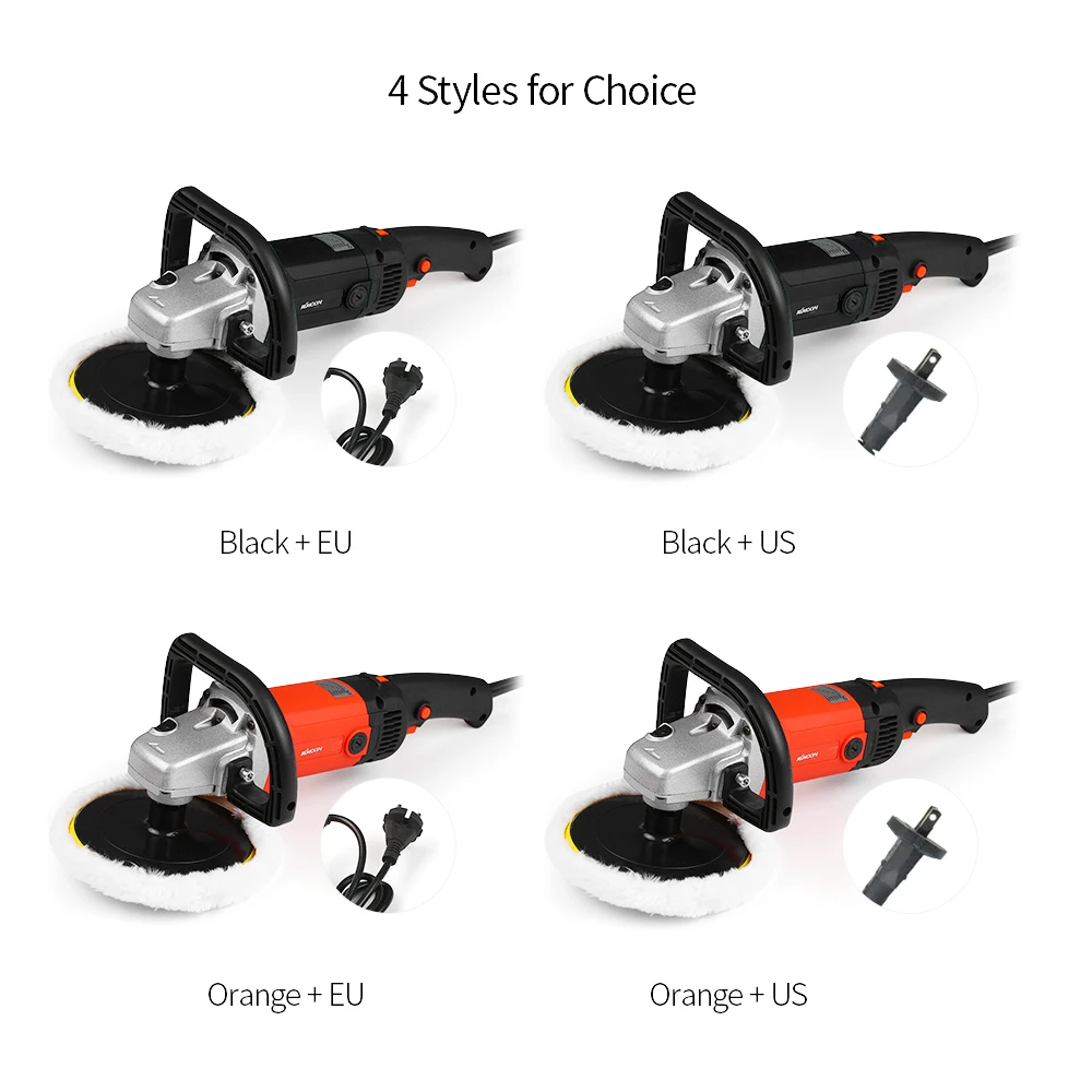 

1400W Electric Car Waxing Polisher Machine Handheld M14 Polisher 180mm Car Paint Care Variable Speed Household Polishing tool