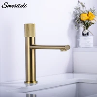 brass golden deck mounted single hole single handle hot cold bathroom mixer sink tap basin faucet vanity water tapware