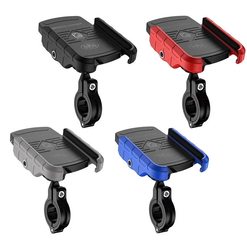 

15W Wireless Charger Motorcycle Phone Holder for iPhone 11 pro Samsung Fast Wireless Charging Stand Motorcycle Handlebar Mount