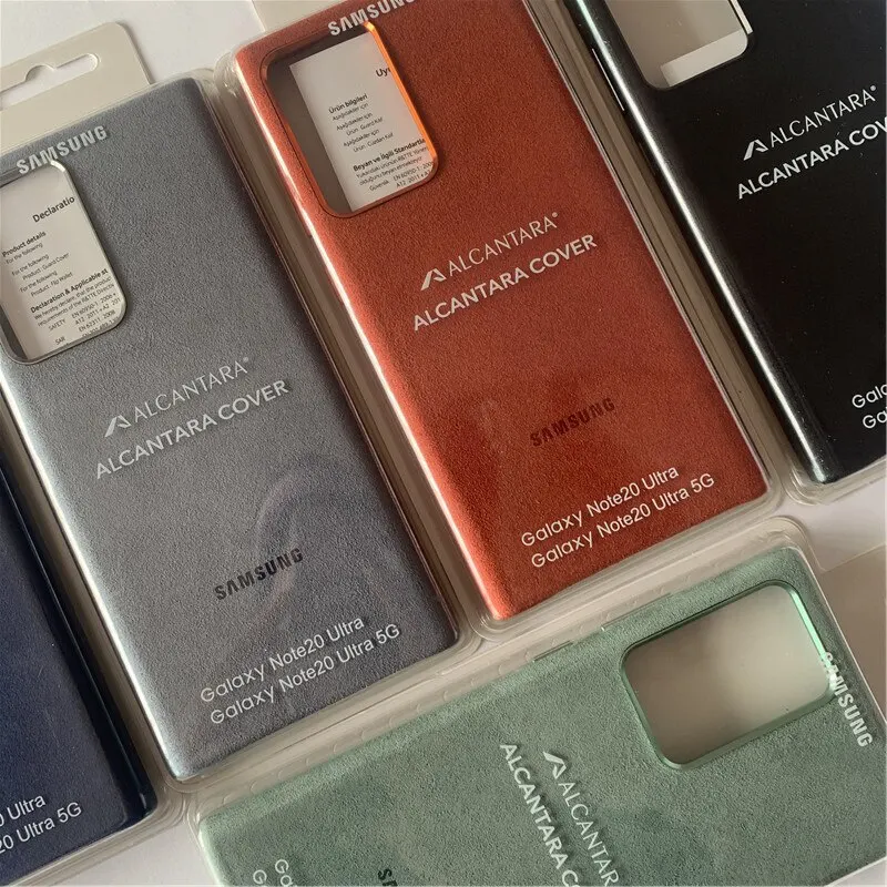 original samsung galaxy note 20note 20 ultranote 20 ultra 5g for alcantara cover leather luxury premium case anti fall case free global shipping
