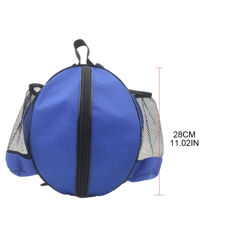 

Universal Sport Ball Storage Shoulder Bag for Basketball Football Volleyball Round Shape Adjustable Shoulder Strap