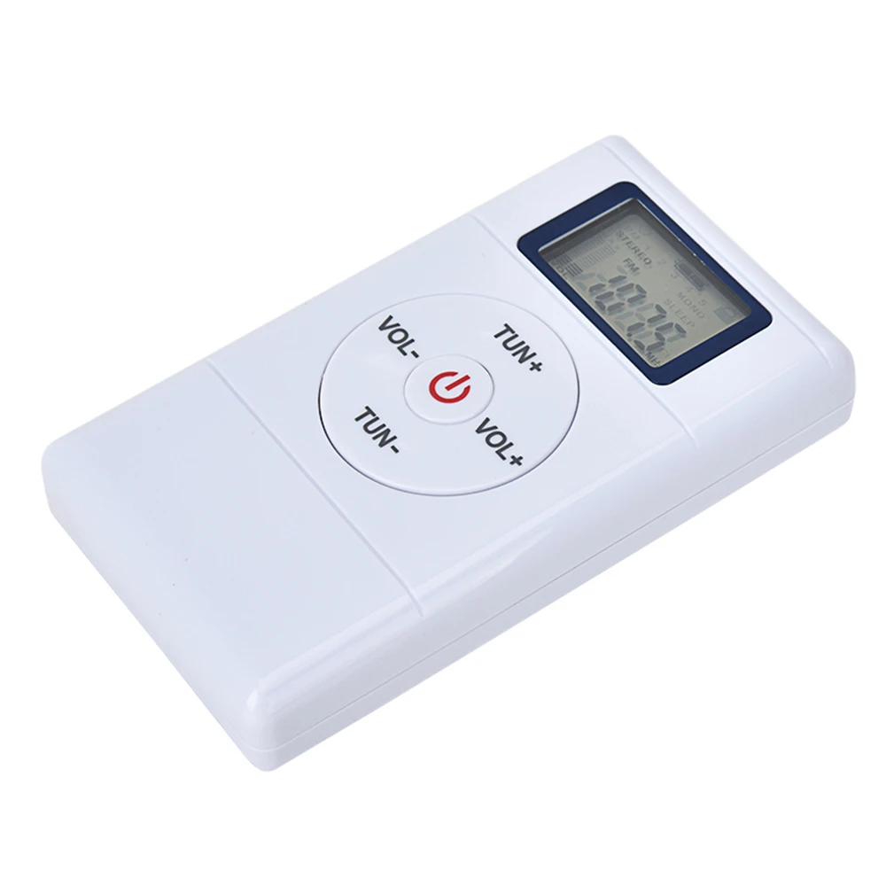 Portable Mini FM Radio Stereo DSP Digital Clip-on Conference Receiver 108MHz with Earphone Lanyard Display Screen | Электроника