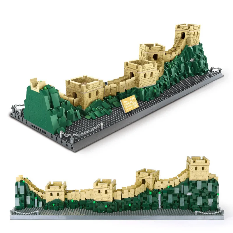 

City Street view World Miracle The Great Wall Model Building Blocks DIY Creator Architecture Eductional Bricks Toys For Children