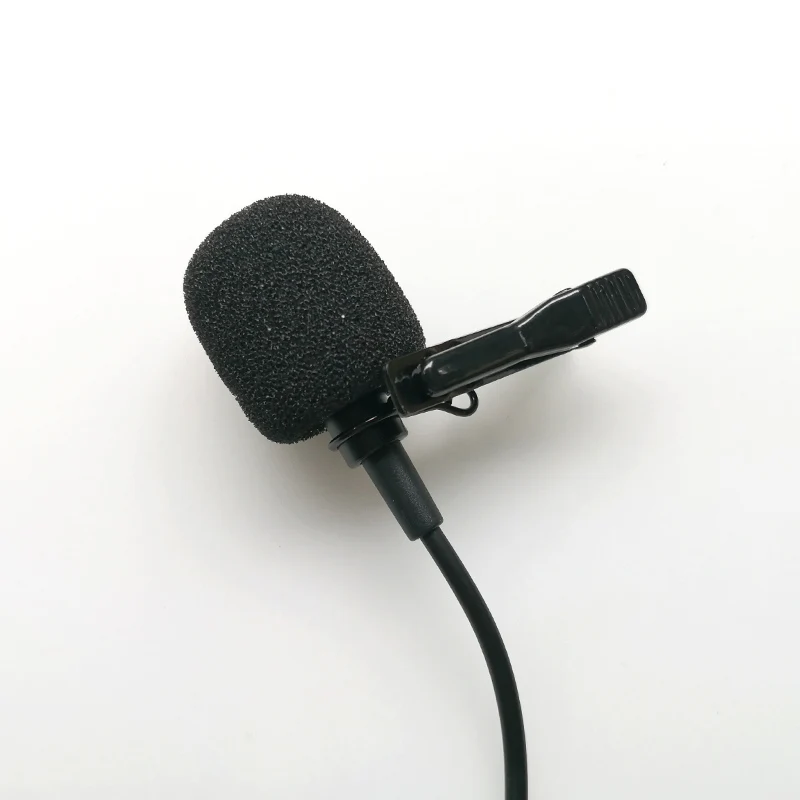 2.5mm 3.5mm Mono Condenser Microphone Collar Clip Metal Interview Recording Megaphone Amp Mini | Электроника