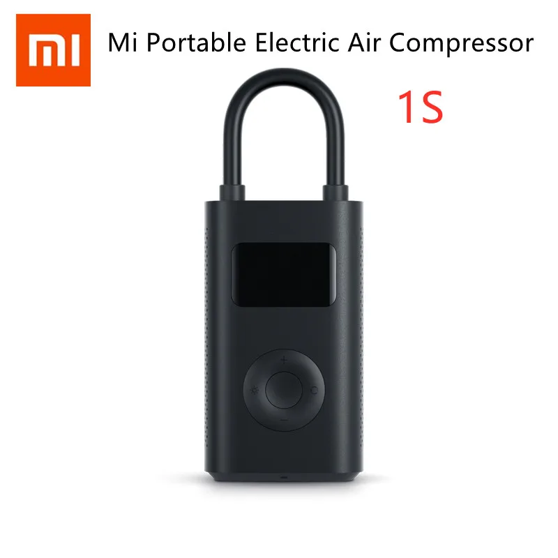 

Original Xiaomi Mijia Portable Electric Air Compressor Smart Digital Tire Pressure Detection Inflator Pump 1S for Bike Car