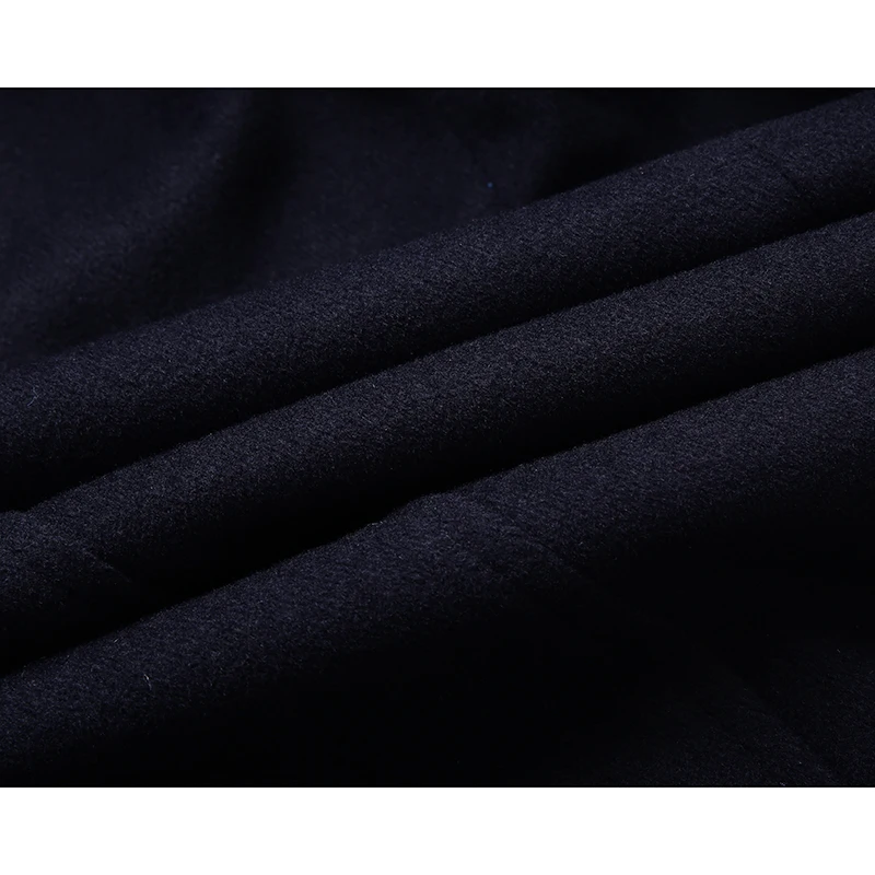 Высококачественная однотонная длинная толстая Мужская шерстяная куртка Mirecoo с