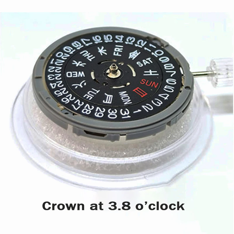 Modify NH36 Movement With Japan Kanji Dial Wheel Crown at 3.8/3.0 Seiko NH36 Automatic Movement New Balance Man Watch Repair