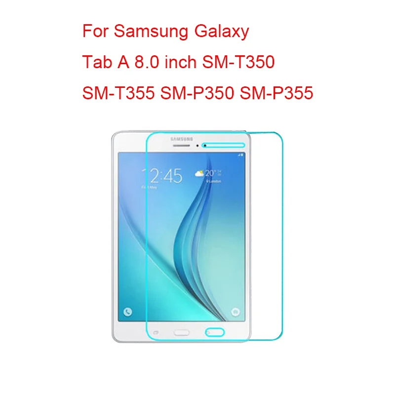 T350 T355 P350 P355 Закаленное Стекло для Samsung Galaxy Tab A 7,0 8,0 9,7 10,1 T280 T285 T350 T355 T550 T555 P550 T580 T585 P580 P585 Экран протектор - Цвет: T350 T355 P350 P355