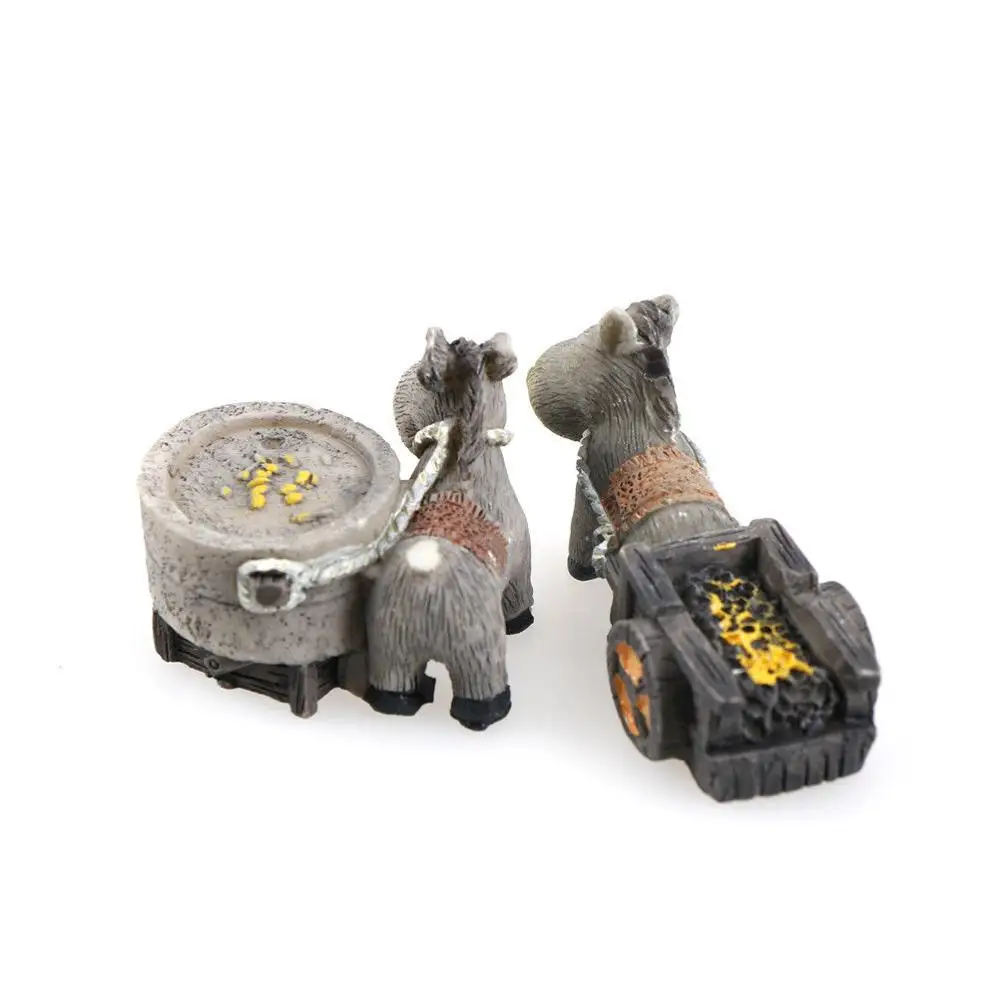 Мини Ослик Pull Stone Fantasy Miniatures суккуленты растительный Декор микро Пейзаж орнамент