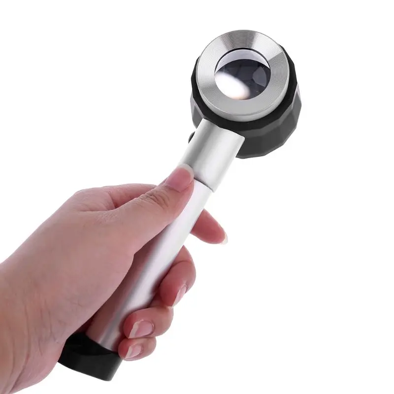 10X Лупа объектив с чехлом светодиодный светильник ручной чтения удерживающее