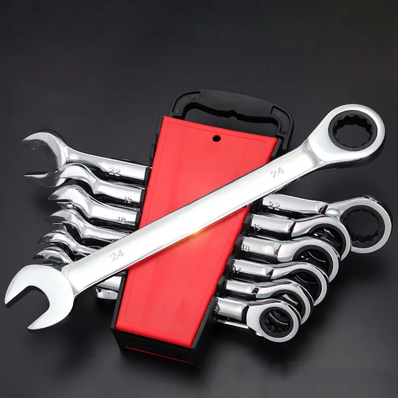 Гаечный ключ с храповым механизмом двойного назначения быстроразъемный