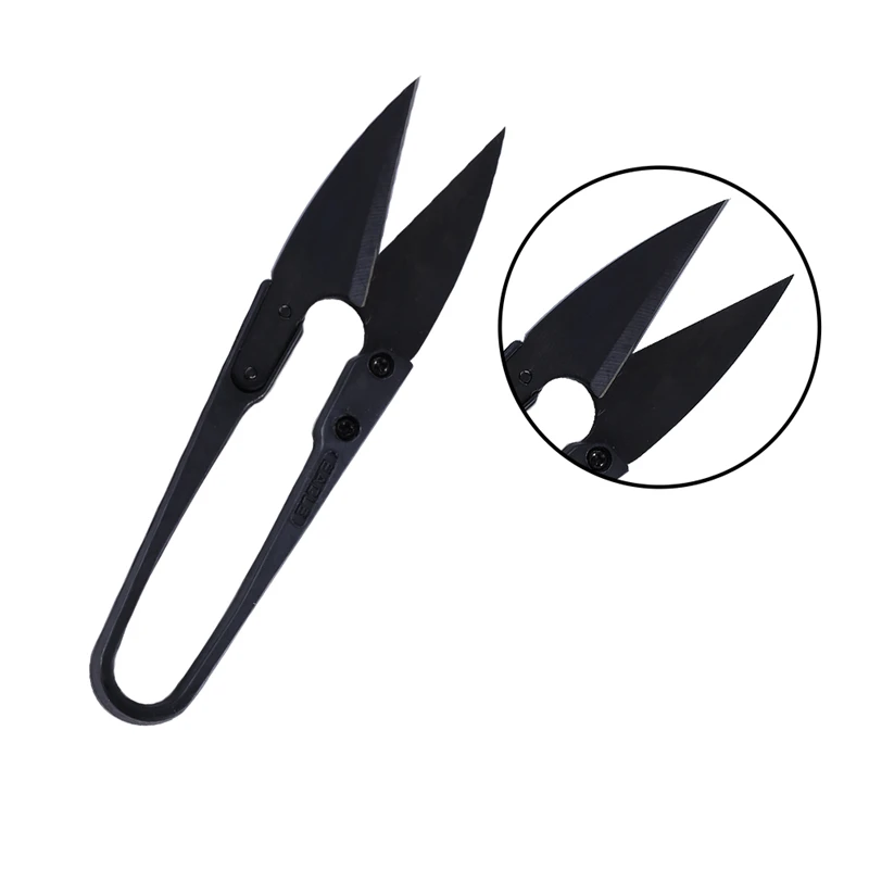 

1Pcs Black U Shape Clippers Trimming Sewing Scissors Nippers Hand Tool Sewing Embroidery Thrum Yarn Shear DIY Tools