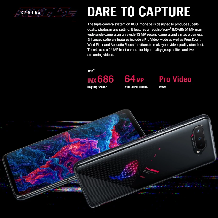 Смартфон Asus ROG версия HK телефон планшетофон дисплей 6 78 дюйма 144 Гц Snapdragon 888 Plus 6000