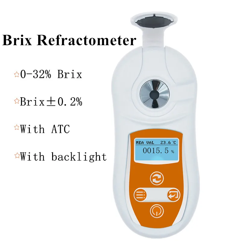 

Brix Refractometer Sugar Meter 0.1% 0-32% Brix Refractive Brix Meter Index Refractometer Brix Tester Sugar In Wine Concentration