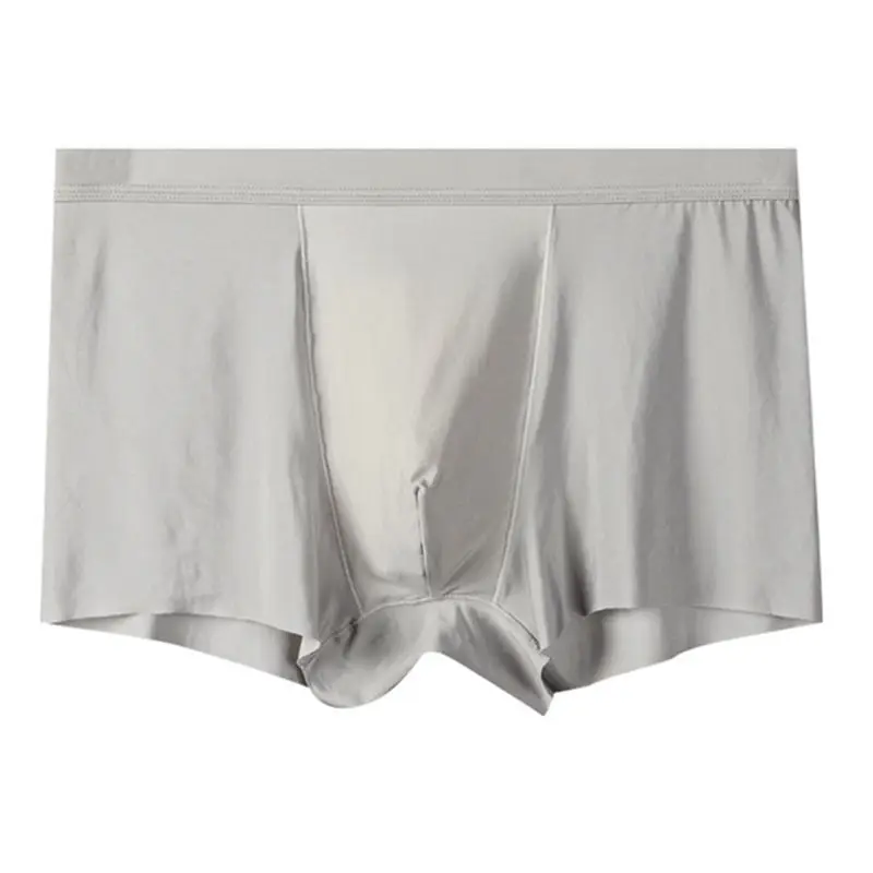 Sexy Breathable Underwear Ultra Thin Boxershorts Ice Silk Mens Boxers Trunks Seamless Boxers Underpants Mens Hombre Plus Size