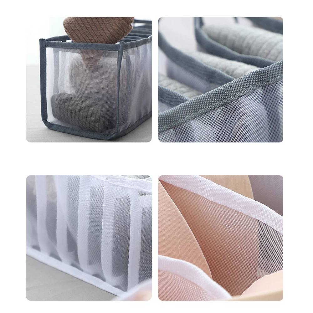 Ящики для хранения нижнего белья Органайзер Разделитель ящика Складные дышащие