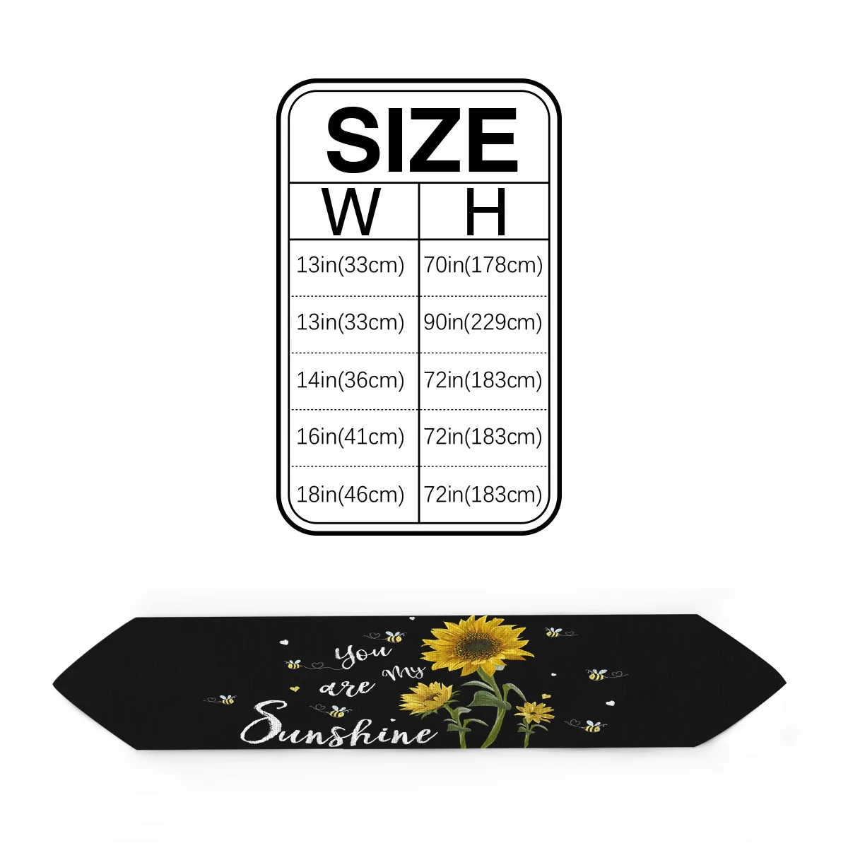 Ты мой Солнечный Подсолнух пчела настольная дорожка Настольный Флаг украшения