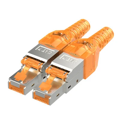 5cps экранированный Cat7 RJ45 соединитель обжимной штекер 10 гигабит Ethernet сетевой