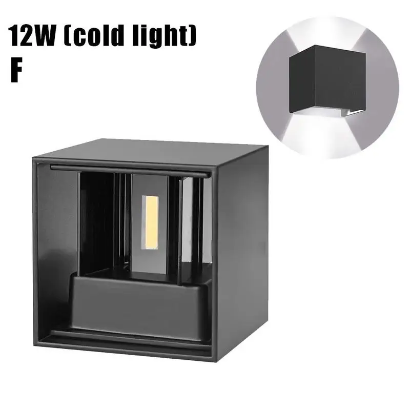 

7W/12W LED Wall Light Outdoor Waterproof Porch Garden Wall Lamp V7T4