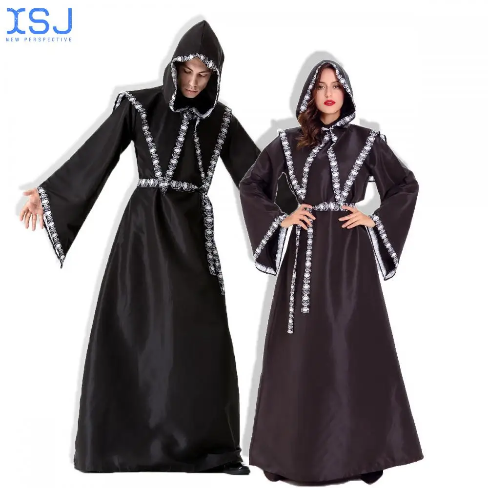 

Halloween Costumes Men and Women Couples Witches Play Robes Old Witches Skeleton Costumes Role Costumes Stage Costumes