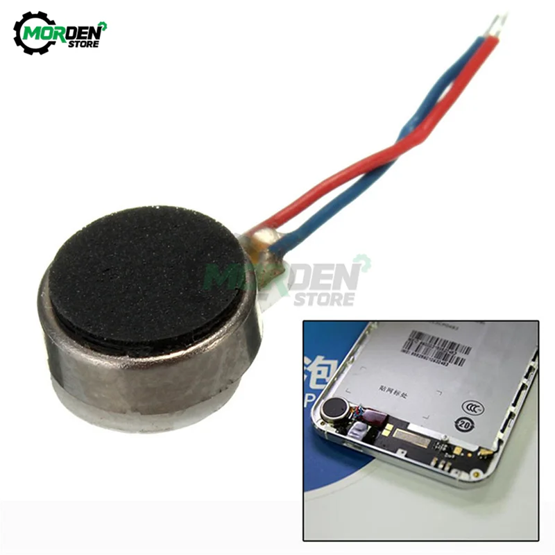 5 шт. DC 3V 8 мм 12000 об/мин небольшой Размеры DIY Kit 0834 железа монета плоские
