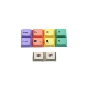 Набор клавиш для сублимационной клавиатуры PBT, 10 клавиш, механический колпачок s для клавиатуры с вишневым профилем, колпачок s для переключателя MX R1, высота 1,25u