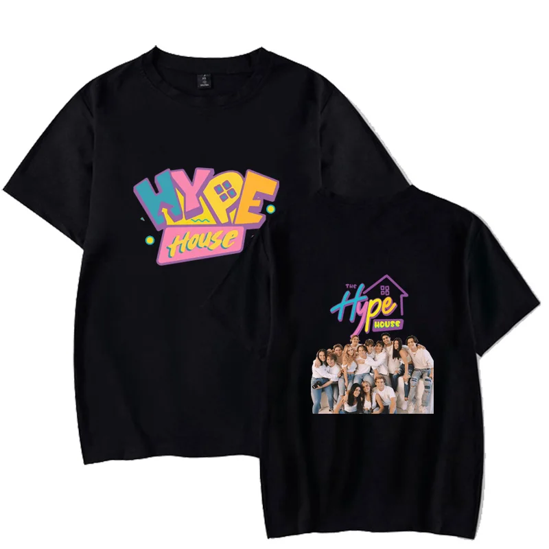 

Hype House Graphics Printed T-shirt Unisex Summer Casual Short Sleeve Shirt Tops