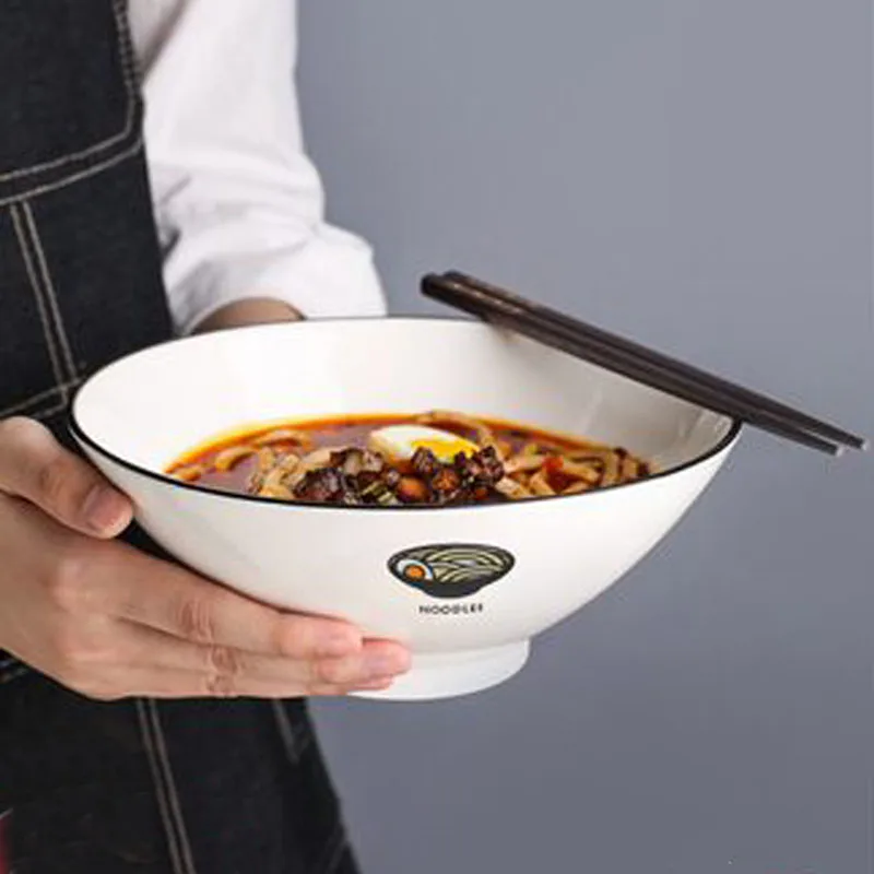 

FANCITY Japanese style noodle bowl household large ceramic bowl soup noodle bowl noodle shop special commercial beef noodle rame