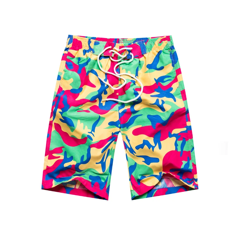 camouflage men Новинка, мужские шорты, летние пляжные шорты с цветком, в клетку, в полоску, со звездами, много стилей, парный костюм, повседневная одежда, спортивный костюм - Цвет: camouflage men