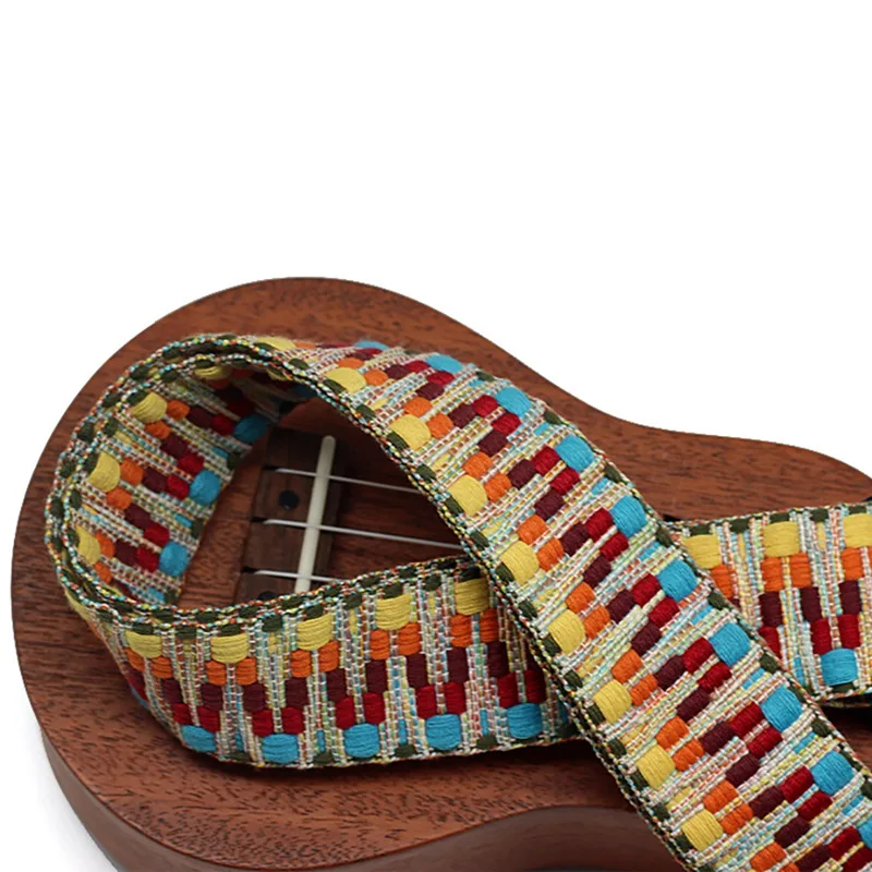 Укулеле плечевой ремень Универсальный Национальный стиль Красочный Плетеный