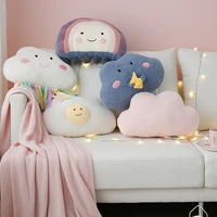 cute soft cloud rainbow plush pillow sofa cushion cloud rainbow soft plush toys room decoration birthday gift for girl kids toy
