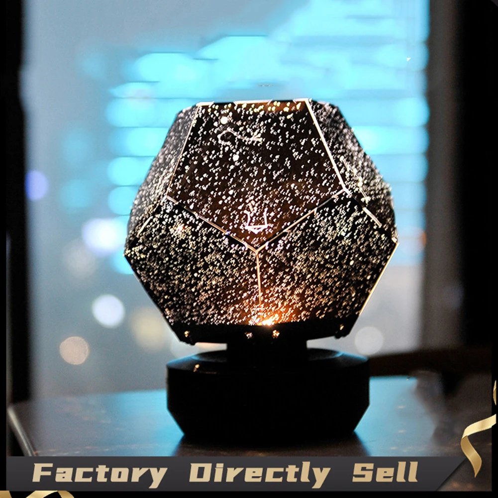 

Креативный светодиодный проектор звездного неба, ночной Светильник для дома, детской комнаты, Настольная цветная проекционная лампа Галак...