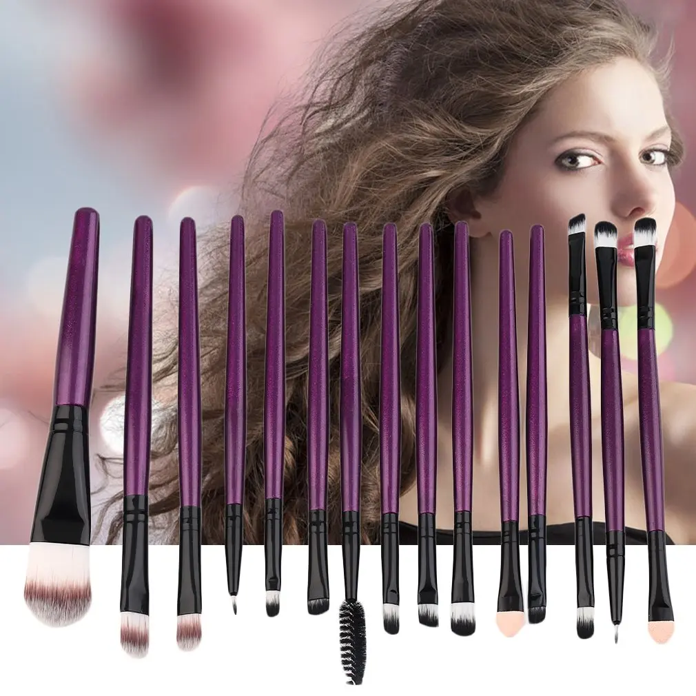 

makeup brushes Set of 15PCS Professional pieces brushes pack complete make-up brushes Quality