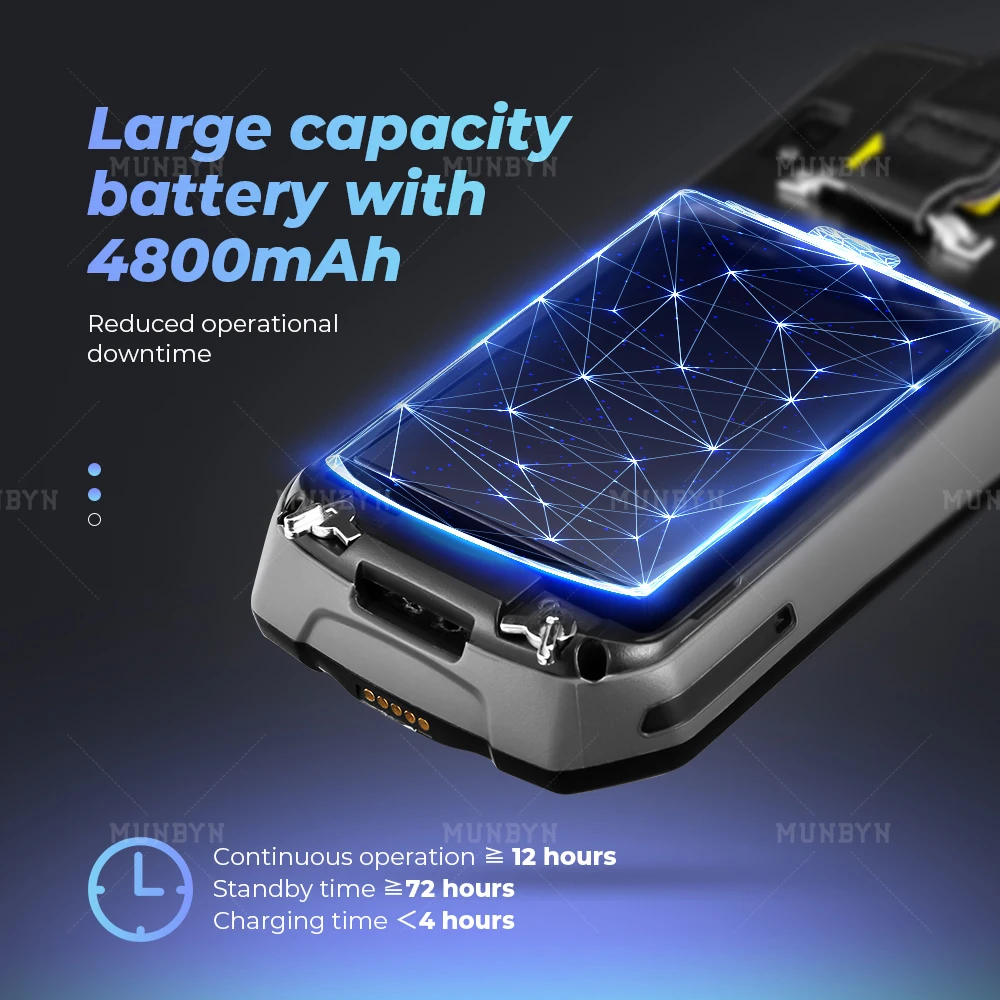 КПК android 7 0 Прочный портативный терминал сбора данных склад логистика 1D 2D сканер