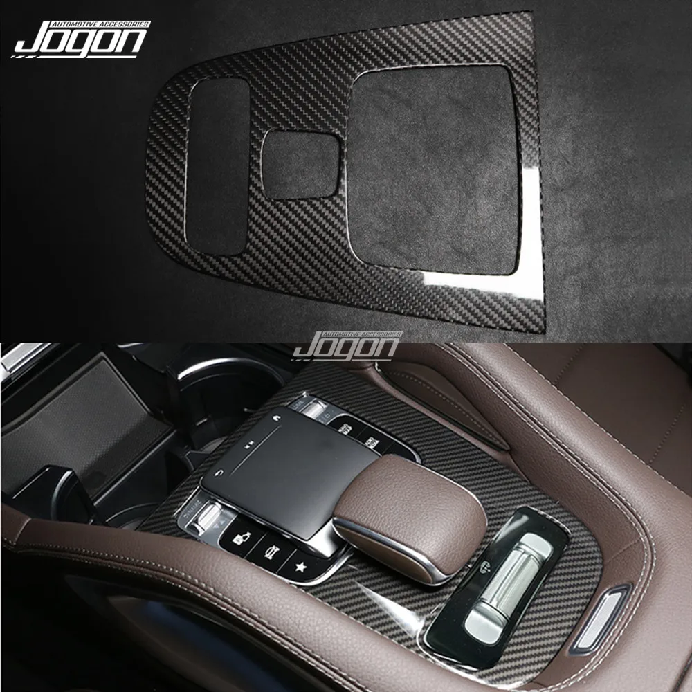 

Real Carbon Car Interior Central Console Gear Shift Panel Trim Cover For Mercedes Benz GLE Class W167 GLE350 400 2020 GLS X167